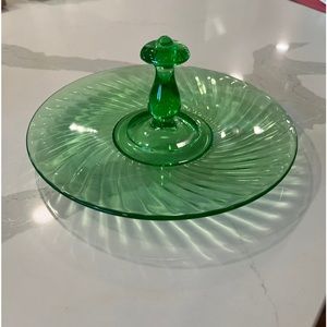 Uranium Glass Dish